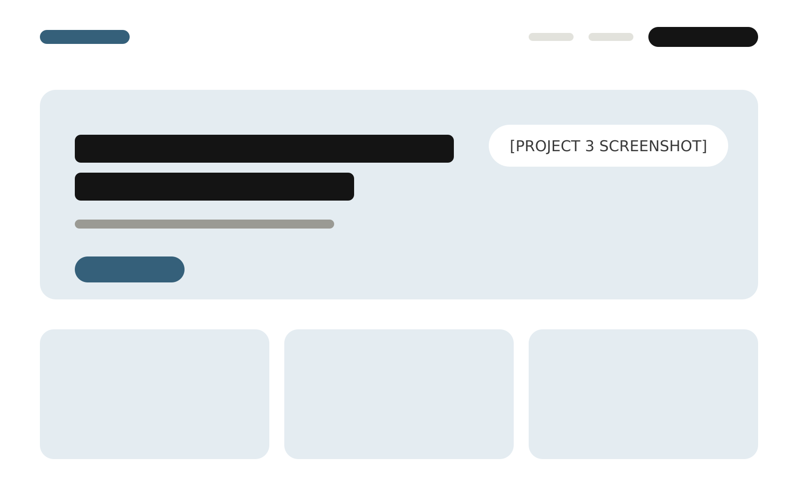 Screenshot of the [PROJECT 3 NAME] website